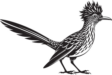 Obraz premium roadrunner bird vector illustration, printable design