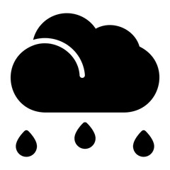 rain glyph icon
