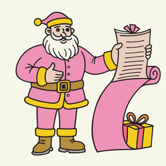 santa claus with gifts