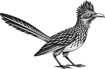 Obraz premium roadrunner bird vector illustration, printable design