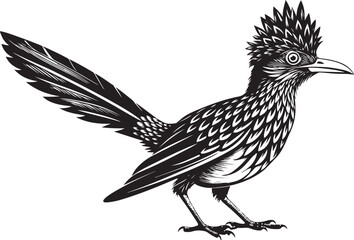 Obraz premium roadrunner bird vector illustration, printable design