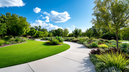 Explore a park with restored native plants to enhance ecosystem health