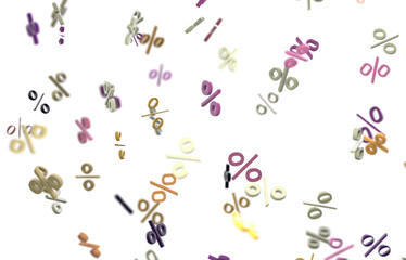 percent sign percentage icon interest rate background