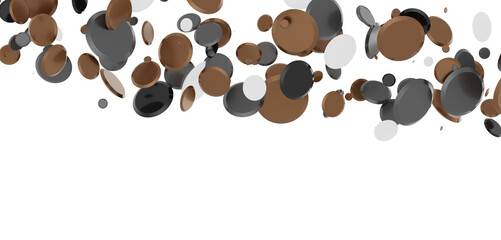 Obraz premium Confetti, paper triangle on the floor, fancy, colorful, celebration party