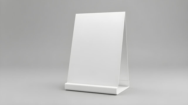 Promotional table talker isolated on white background.