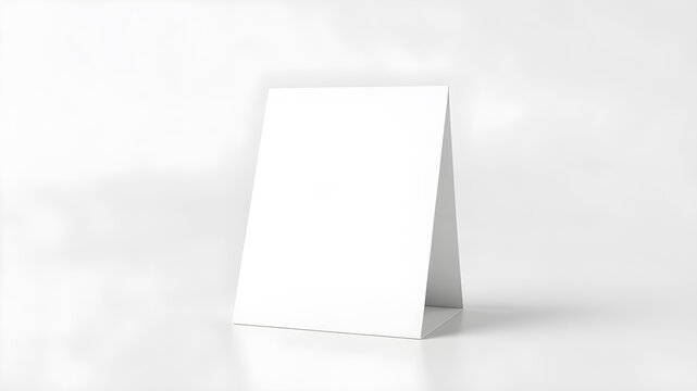 3D illustration Table Tent Mockups Blank