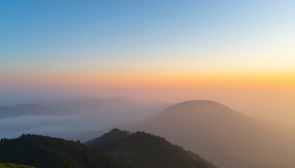 Fototapeta premium sunset in the mountains