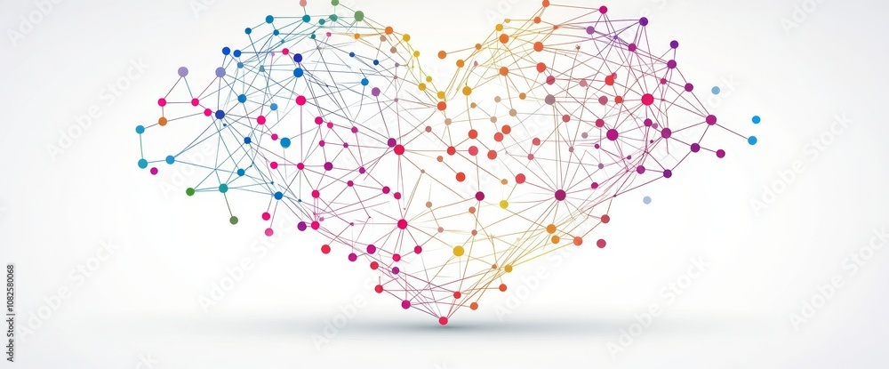 Poster abstract geometric background with dots and lines. molecular structure and communication. digital te