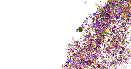 confetti png. Gold confetti falls from the sky. Glittering confetti on a transparent background. Holiday,  transparent PNG
