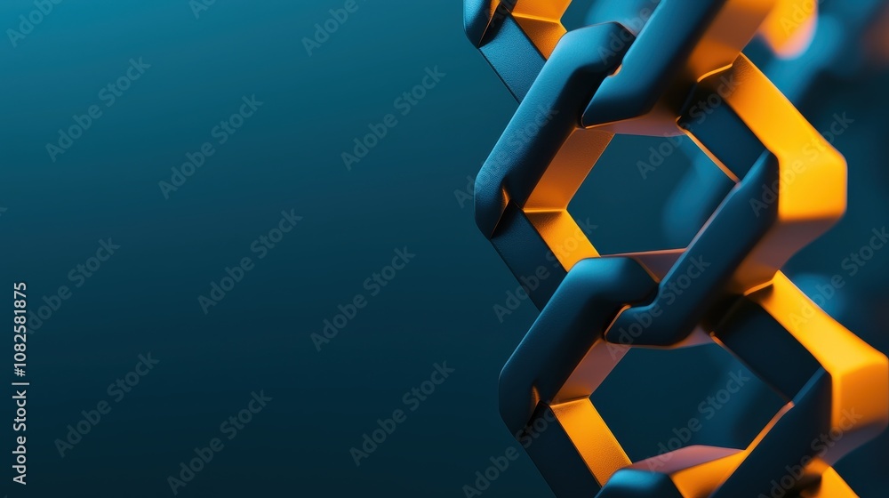 Poster illuminating blockchain nodes digital realm closeup photography futuristic environment abstract view