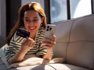 Shopping online action home setting lifestyle content indoor environment personal viewpoint digital concept