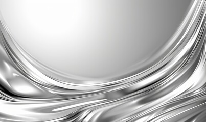 Obraz premium Smooth grey gradient background with silver texture for design