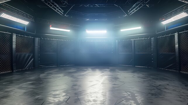 Empty Octagon Cage