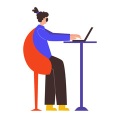 Professional Office Worker with illustration Designs