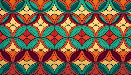 Fototapeta premium colorful geometric pattern with repeating shapes