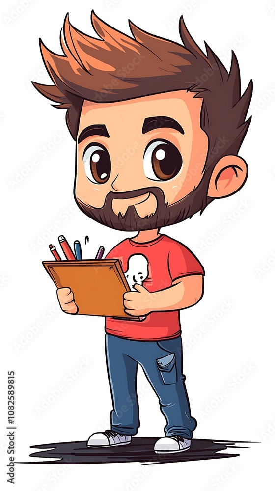 Poster prototyping user friendly, friendly chibi character sketching ideas