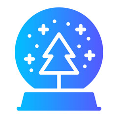 snowball gradient icon