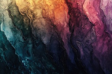 Naklejka premium Colorful Water Painting Close-Up