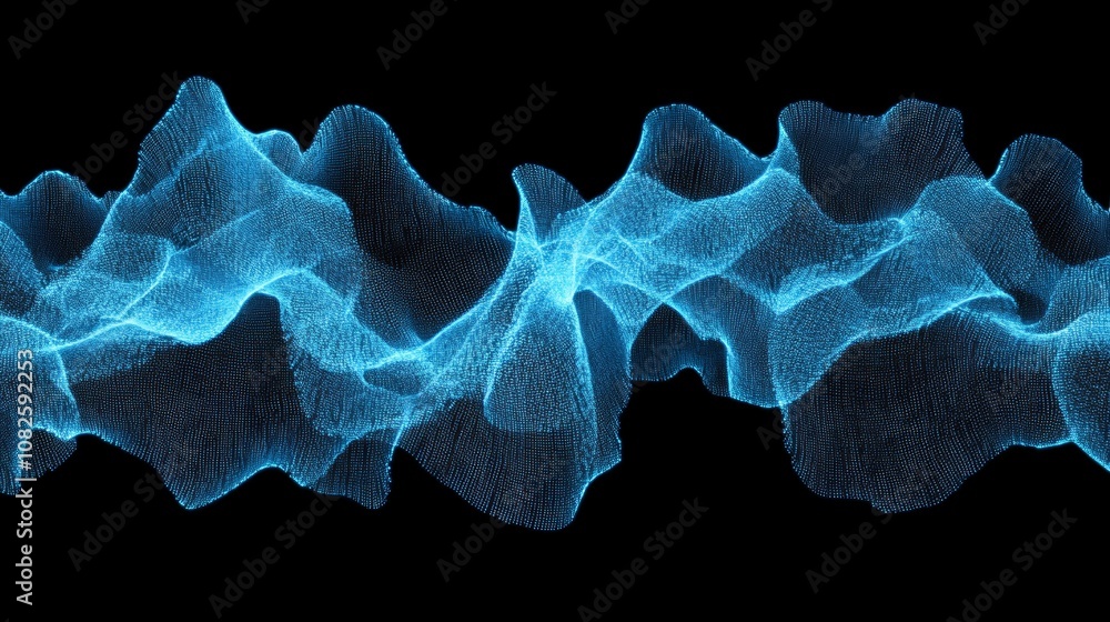Poster connecting dots and lines on a dark background for a data technology background. 3d rendering. 4k.