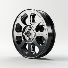 Obraz premium Pellicola cinematografica su sfondo bianco.