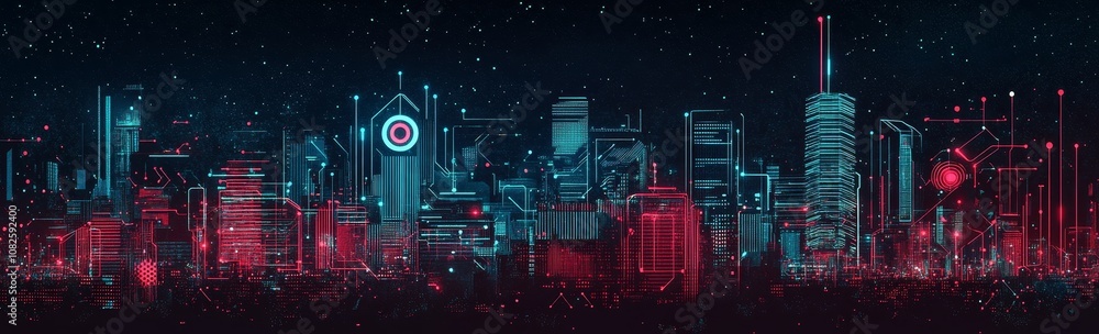 Poster background in technology. binary computer code. illustrations that reflect the modern era.