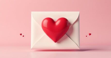 3D Love Letter Romantic Design for Valentine's Day Affection Themed Projects