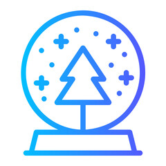 snowball gradient icon