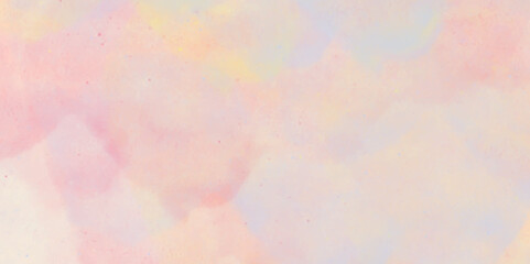 Watercolor background. Abstract pastel colors watercolor background. Light Azalea Pink Rough Abstract background design. Hand painted pink watercolor background with abstract fringe and bleed paint .