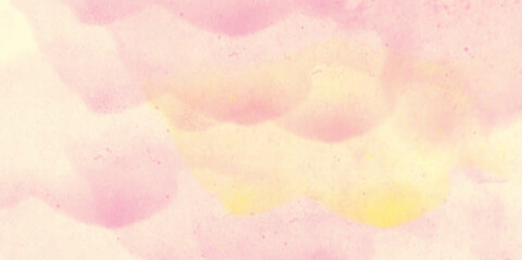 Watercolor background. Abstract pastel colors watercolor background. Light Azalea Pink Rough Abstract background design. Hand painted pink watercolor background with abstract fringe and bleed paint .