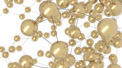 Abstract Gold Sphere Network