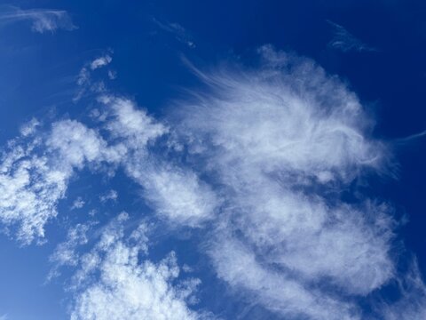 Sky Clouds Heaven Cloudscape White Blue 