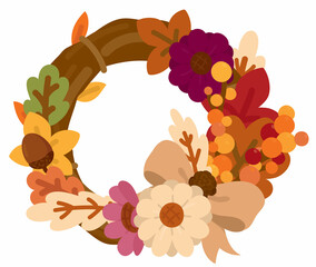 가을느낌의 리스