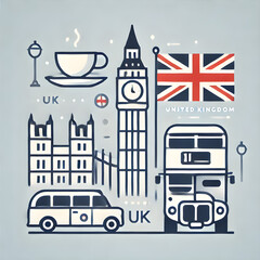 Minimalist UK Icons