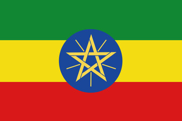 Editable Ethiopia Flag Vector - High-Resolution National Symbol Customizable Vector File for Africa