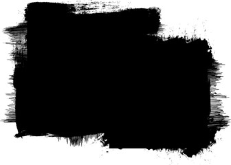 black banner brush painting blank artistic abstract background grunge graphic element