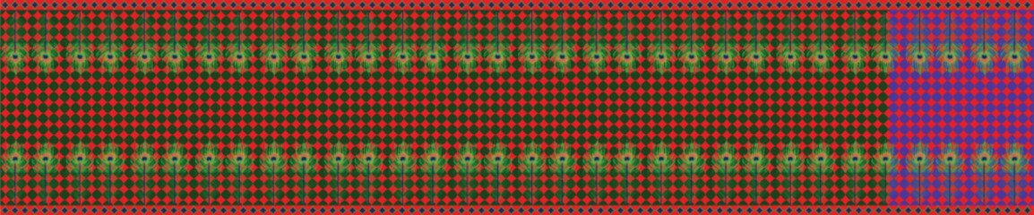 saree design illustration, peacock fether