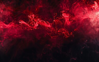 Red smoke on black background. Abstract red smoke on black background.