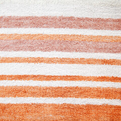 brown stripes on a Terry towel