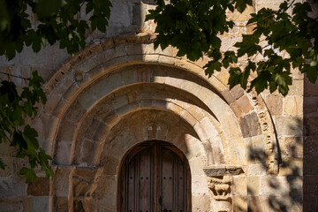 Church of San Cipriano de Bolmir, Romanesque temple from the 12th century, Bolmir village, Campoo de Enmedio, Cantabria, Spain © Tolo