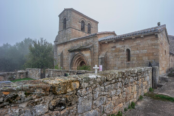 Church of Santa Juliana, 13th century, village of Corvio.Romanesque temple, Palencia, Castile and Leon, Spain