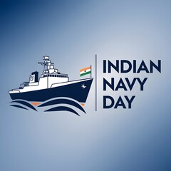 Indian navy day poster design