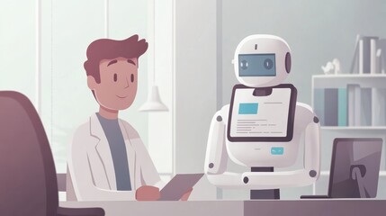 An AI-powered insurance chatbot assisting a customer in selecting the right coverage plan through a digital platform.