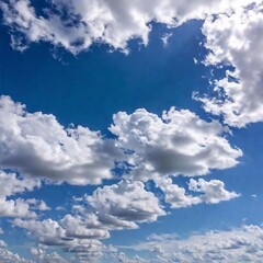 A SUMMER SKY FILLING WITH CLOUDS