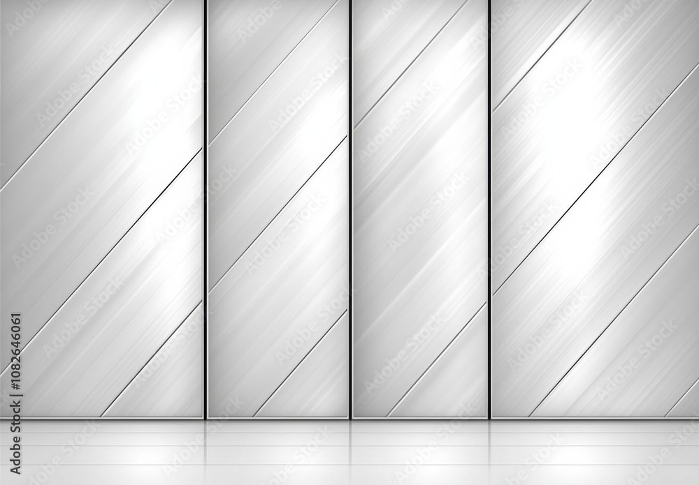 Poster the white and silver are light gray with black the gradient is the surface with templates metal text