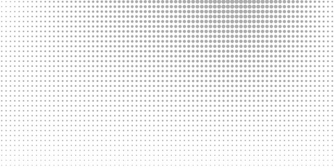 Dotted gradient halftone background. Horizontal seamless dots pattern in pop art style. Abstract modern stylish texture.