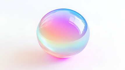 Obraz premium Beautiful transparent soap bubble