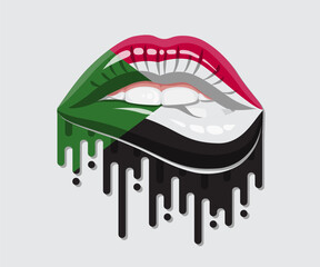 Sudan Glossy Pride Blood Flag