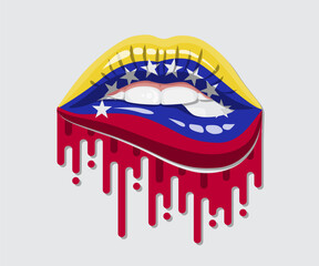 Venezuela Glossy Pride Blood Flag