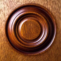 A close-up photo of a smooth, polished wooden surface with a realistic texture, highlighting the intricate grain patterns and subtle variations in color