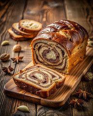 Cozonac with Cinnamon Filling